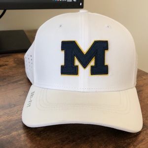 University of Michigan White Jordan Brand Hat